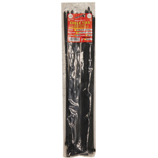 Tool City  18 in. L Black  Cable Tie  50 pk