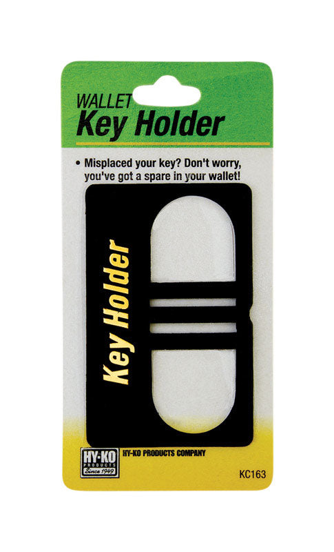 Hy-Ko Hider Wallet Card Key Plastic Black Carded (Pack of 5)