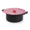 Charles Viancin 11 in. W Pink Silicone Raspberry Lid