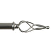 Kenney Satin Nickel Silver Curtain Rod 60 in. L X 120 in. L