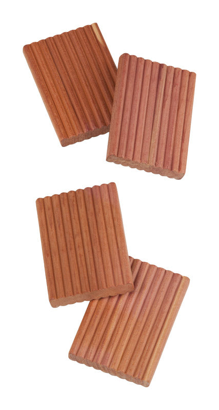 Honey-Can-Do 3 in. H X 1-3/4 in. W X 1/2 in. L Wood Cedar Hanger Rings 4 pk
