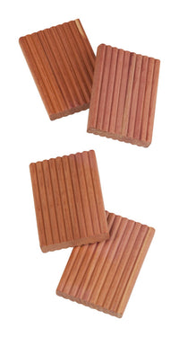 Honey-Can-Do 3 in. H X 1-3/4 in. W X 1/2 in. L Wood Cedar Hanger Rings 4 pk