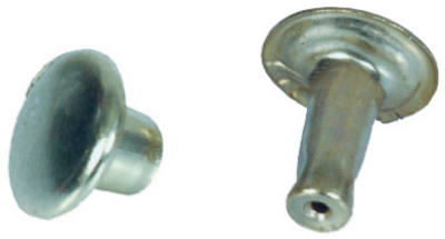 Nickel-Plated Speedy Rivets, 12-Sets, Large (Pack of 10)