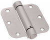 National Hardware N350-892 3-1/2" X 3-1/2" Round Corners Satin Nickel Spring Hinge