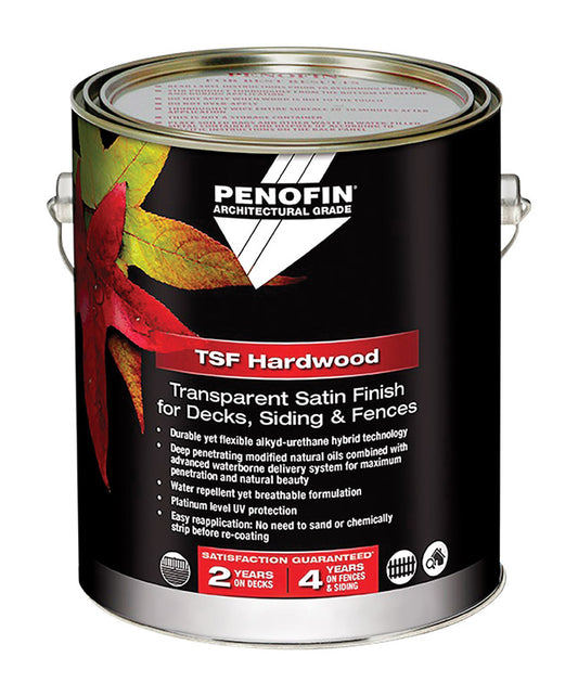 Penofin TSF Hardwood Transparent Natural Water-Based Wood Stain 1 gal. (Pack of 4)
