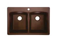 Franke Composite Granite Dual Mount 33 in. W X 22 in. L Two Bowls Kitchen Sink