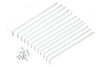 12-Pack 12-In. White Shelf Bracket
