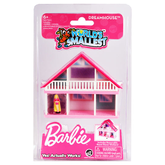 Super Impulse World's Smallest Barbie Dream House Assortment Plastic Pink/White 7 pc