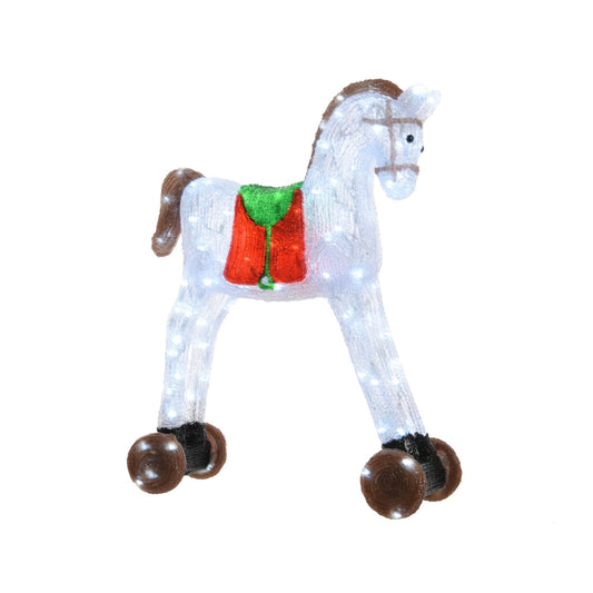 Celebrations  Toy Horse  LED Christmas Decoration  Assorted  Acrylic  1 pk