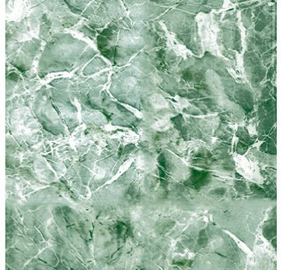 Shelf Liner, Adhesive, Emerald Green Marble, 18-In. x 9-Ft.