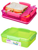 Sistema 21482 975ml Snack Attack Dual Container Assorted Colors