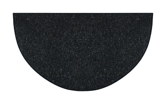 Goods of the Woods  27 in. W x 48 sq. in. L Black  Hearth Rug