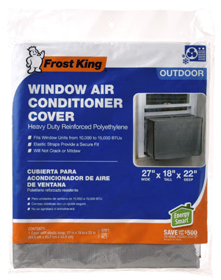 Cubierta para aire acondicionado de ventana para exteriores, 27" de ancho x 18" de alto x 22" de profundidad