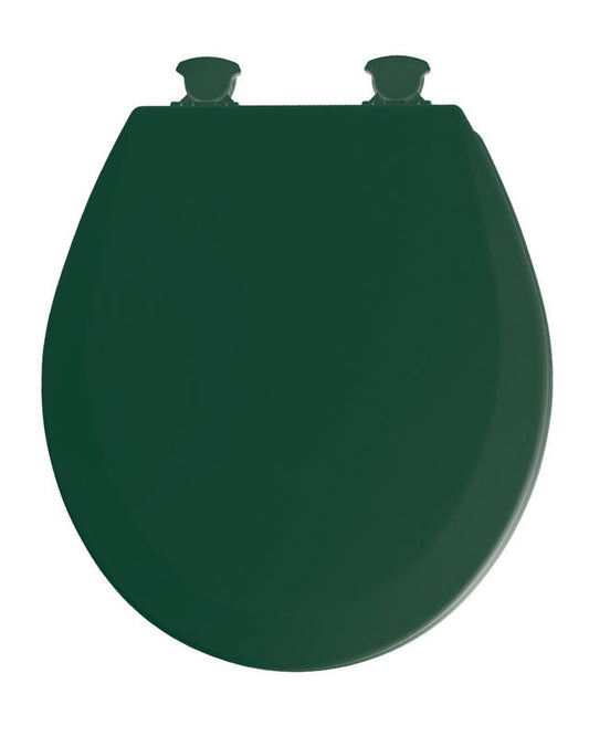 Mayfair Round Rain Forest Green Molded Wood Toilet Seat