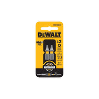 DeWalt Max Fit Square #2  S X 1 in. L Insert Bit S2 Tool Steel 2 pc (Pack of 5)