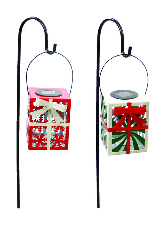 Alpine Christmas Lanterns Christmas Decoration Assorted Metal (Pack of 8)