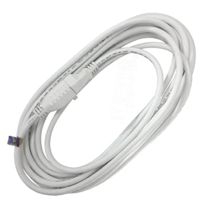 Outdoor Extension Cord, 16/3, SJTW, White, 20-Ft.