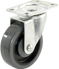 Poly Wheel, Swivel Plate Caster, 4-In.