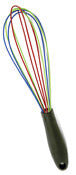 Norpro 1713 12" X 2.5" X 2.5" Grip-EZ Multi-Colored Silicone Whisk