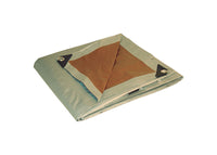 Foremost  Dry Top  30 ft. W x 40 ft. L Heavy Duty  Polyethylene  Reversible Tarp  Brown/Silver