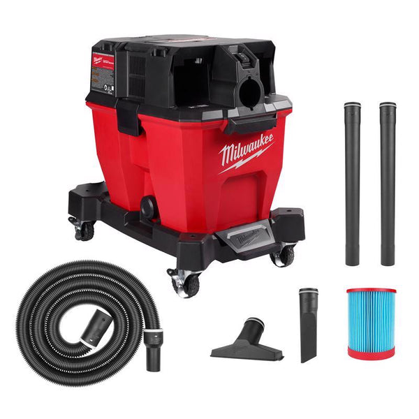Aspiradora en seco y húmedo inalámbrica Milwaukee M18 FUEL 0920-20 de 9 galones, solo herramienta, 18 V, 4,25 HP