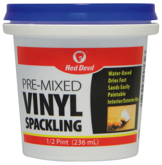 Red Devil 0538 1 Pint Pre-Mixed Vinyl Spackling Compound