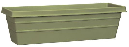 Akro Mils MSW24000B15 24" Green Marina Box Planter (Pack of 12)