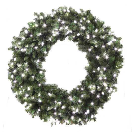 Celebrations  48 in. Dia. LED  Prelit Yes  Christmas Wreath