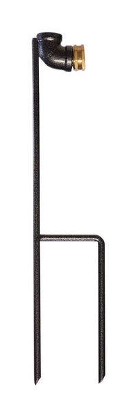 Lewis Lifetime Tools Powder Coated Black Steel Spike Base Sprinkler Stand 18 H x 4 W in.