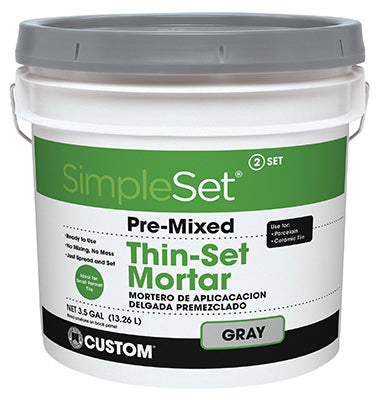 Custom Building Products SimpleSet Gray Thin-Set Mortar 3.5 gal
