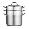 4 Pc - 8 Qt Stainless Steel Multi-Cooker
