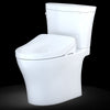 TOTO® WASHLET®+ Aquia IV® Arc Two-Piece Elongated Dual Flush 1.28 and 0.8 GPF Toilet with S550e Bidet Seat, Cotton White - MW4483056CEMFG#01