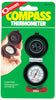 Coghlan's Black Compass/Thermometer 0.98 in. H X 2.17 in. W X 4.72 in. L 1 pk