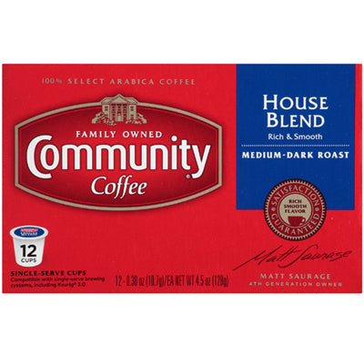 Coffee, Single-Serve Cups, House Blend, 12-Pk.