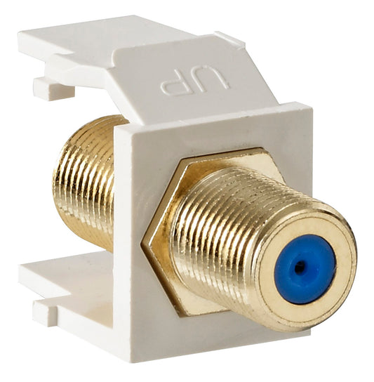 Leviton 016-40831-0bt Light Almond Quickport Female To Female Connector