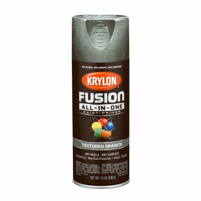 Fusion All-In-One Spray Paint + Primer, Textured Red Granite, 12-oz.
