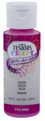 Testor'S 292422a 2 Oz Fuschia Matte Acrylic Craft Paint (Pack of 6)