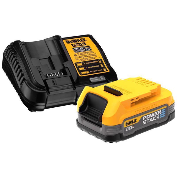 DeWalt 20V MAX XR DCBP034C 1.7 Ah Lithium-Ion Compact Battery and Charger Starter Kit 2 pc