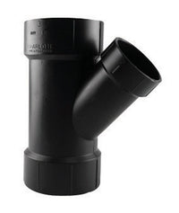 Tubo Charlotte con buje de 4 pulg. x buje de 4 pulg. de diámetro, ABS, en Y