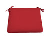 Casual Cushion  Red  Polyester  Seating Cushion  2 in. H x 19 in. W x 18 in. L