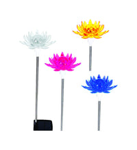 Exhart Plastic Assorted 26.9 in. H Solar Garden Stake (Pack of 12)