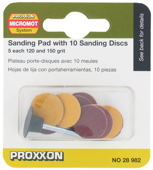 Proxxon 28982 Sanding Pad With 10 Sanding Discs