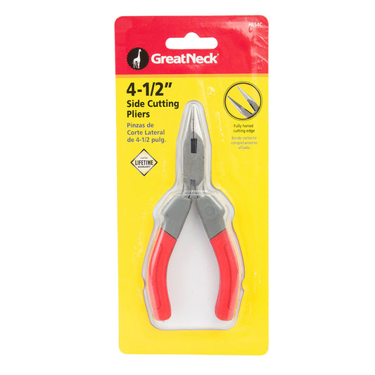Great Neck 4.5 in. Drop Forged Steel Long Nose Pliers