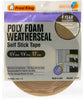 Frost King Brown Poly Foam Weather Seal For Doors and Windows 17 ft. L X 1/4 in. T