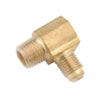 Anderson Metals 1/2 in.   Flare  T X 1/2 in.   D Male  Brass 90 Degree Elbow