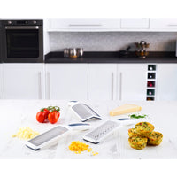 Zyliss Silver/White Plastic/Stainless Steel SmoothGlide Dual Grater