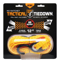 Tactical Tiedown 12 ft. L Yellow Tie Down 700 lb 1 pk