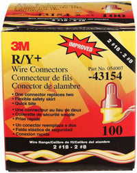 3M Insulated Wire Wire Connector Red/Yellow 100 pk