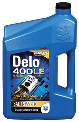 Aceite de motor de bajas emisiones Delo 400 para trabajo pesado, 1 galón