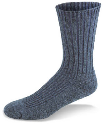 Hiking Socks, Blue Merino Wool, Women's Medium